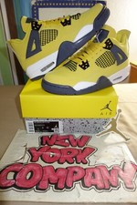 Air Jordan 4 Retro GS "2021 Lightning" Tour Yellow/Dark Blue Grey 408452 700
