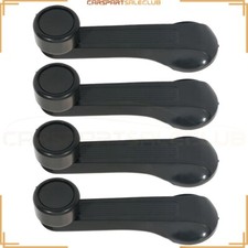 4xfor 1984-2000 Honda Civic 2-door 4-door 1.6l Black Window Crank Handles Inside