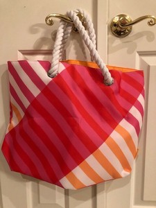 orange beach bag