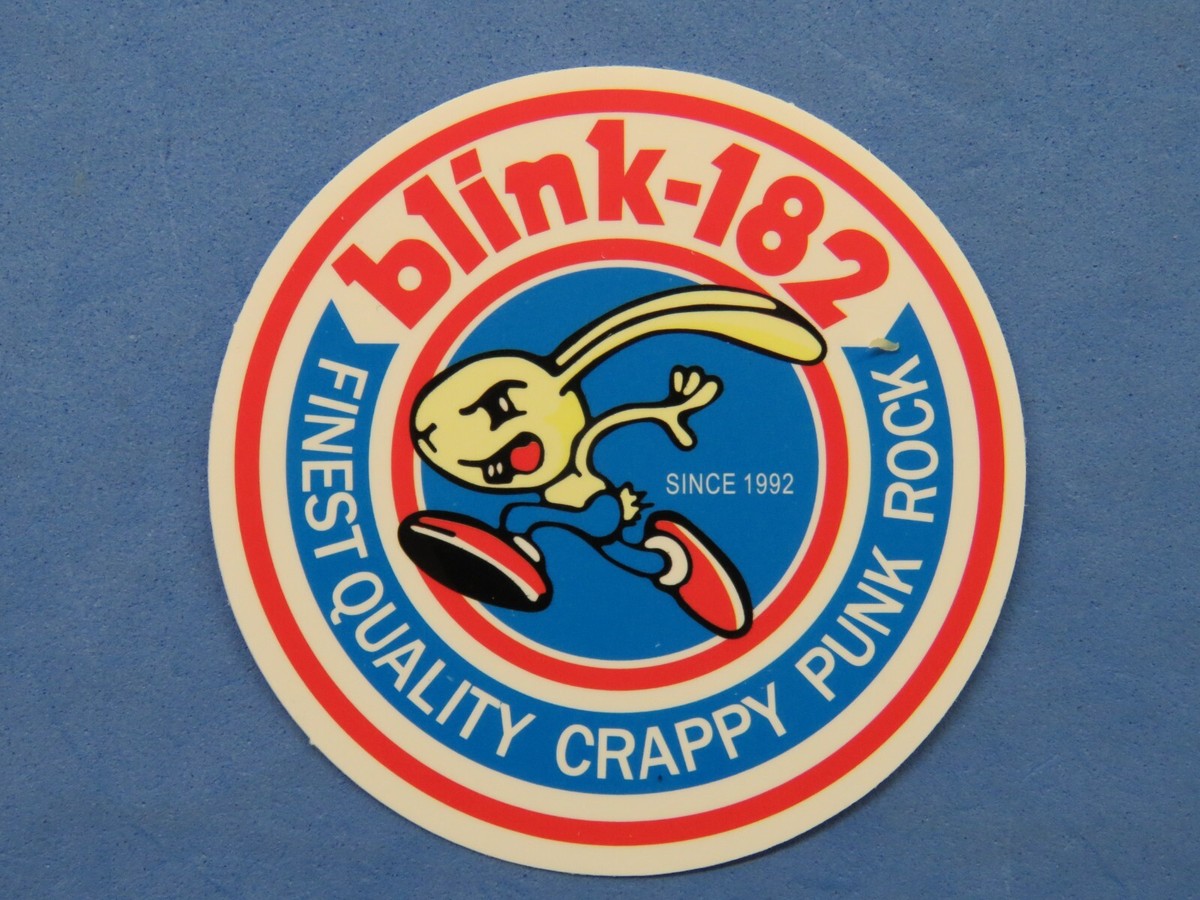 Music STICKER ~ BLINK 182: California Quality Crappy Punk Rock