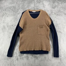 Madewell Sweater Womens Medium Multicolor Colorblock Thomson Pocket Designer