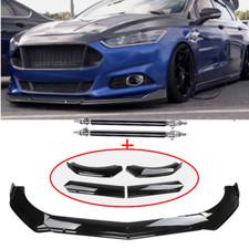 Front Bumper Lip Splitter Spoiler Strut Rod For Ford Fiesta Stse Bod Kit