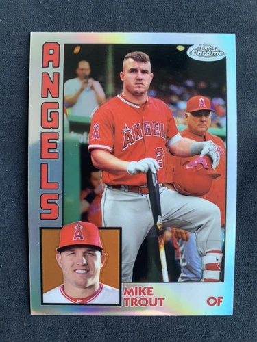 2019 Topps Chrome MIKE TROUT #84TC-17 1984 35th Anniversary Refractor 🔥