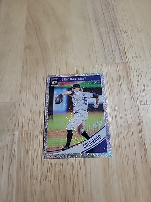 2018 Donruss Optic JONATHAN GRAY White Sparkle Prizm #90 Colorado Rockies SSP