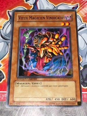 Yu Gi Oh Karte alter rachsüchtiger Zauberer GLD1-FR013x3