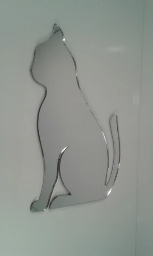 ACRYLIC ANIMAL NOVELTY CAT MIRROR ACRYLIC SHATTER RESISTANT PERSPEX IDEAL GIFT