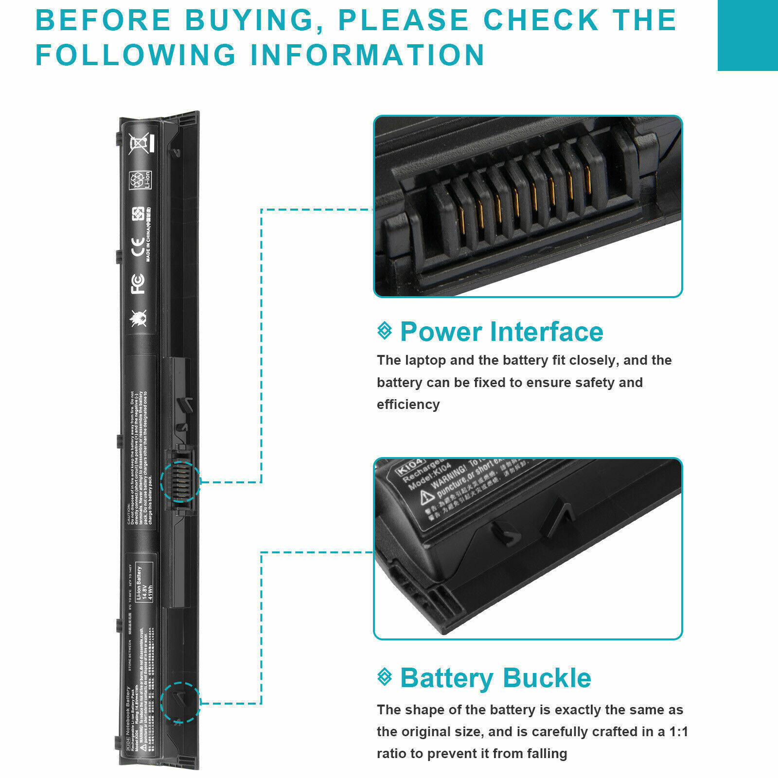 New 800049001 KI04 Laptop Battery for HP Pavilion 17g122ds 17g119dx 17g113dx eBay