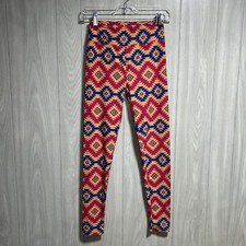 LuLaRoe Aztec Print Multi Colored Leggings One Size