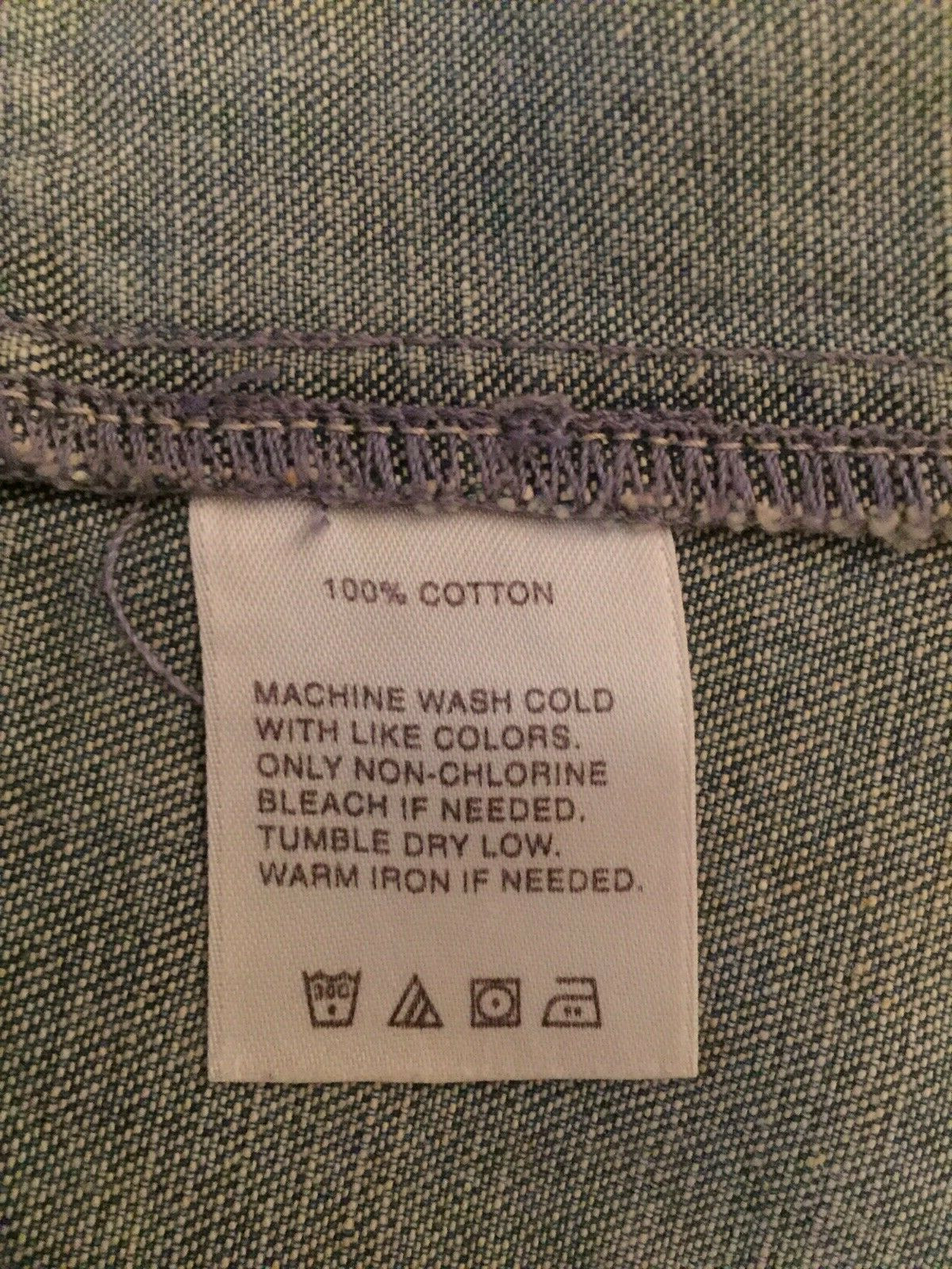 Halogen Collared Jean Jacket One Button Closure W… - image 6