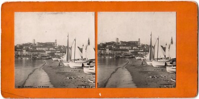 Photo Stéréoscopique Argentique Ancienne De L'Acropole - Format 8,5x17,5 Cm, Tirage Original Avant 1900, Occasion