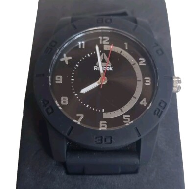 Reebok Split/Lap Black Silver Men's Wrist Watch RD-SPL-G2-PBIB-B1 New Old  Stock UK