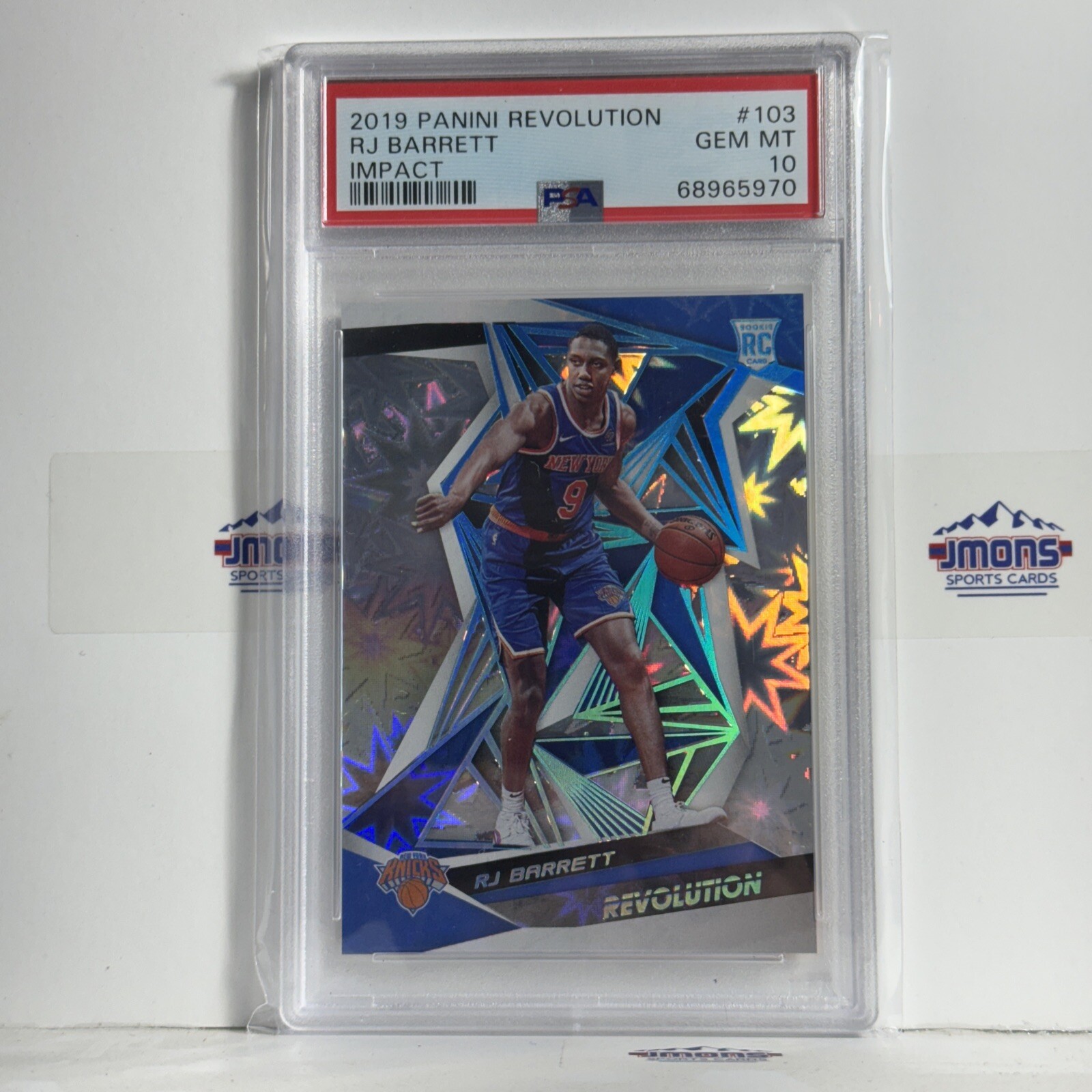 2019-20 Panini Revolution Impact RJ Barrett RC /149 PSA 10
