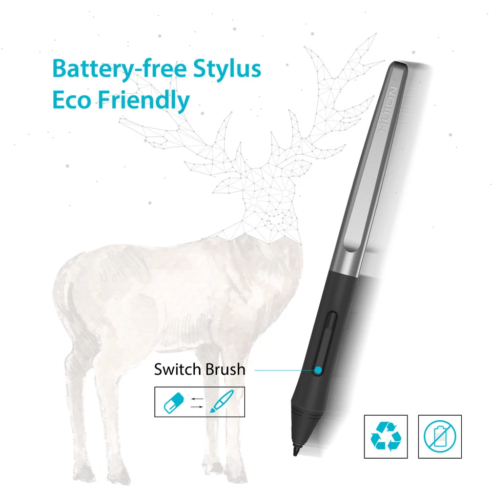 Huion PW100 Battery-free Pen Stylus for Huion Graphic Tablet H640P/H950P/H1060P - Image 2 of 4