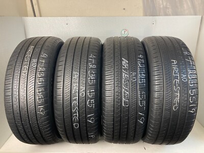 Set 4 Tires 235 55 19 Pirelli Scorpion Zero A0 (60-70% Tread Left)