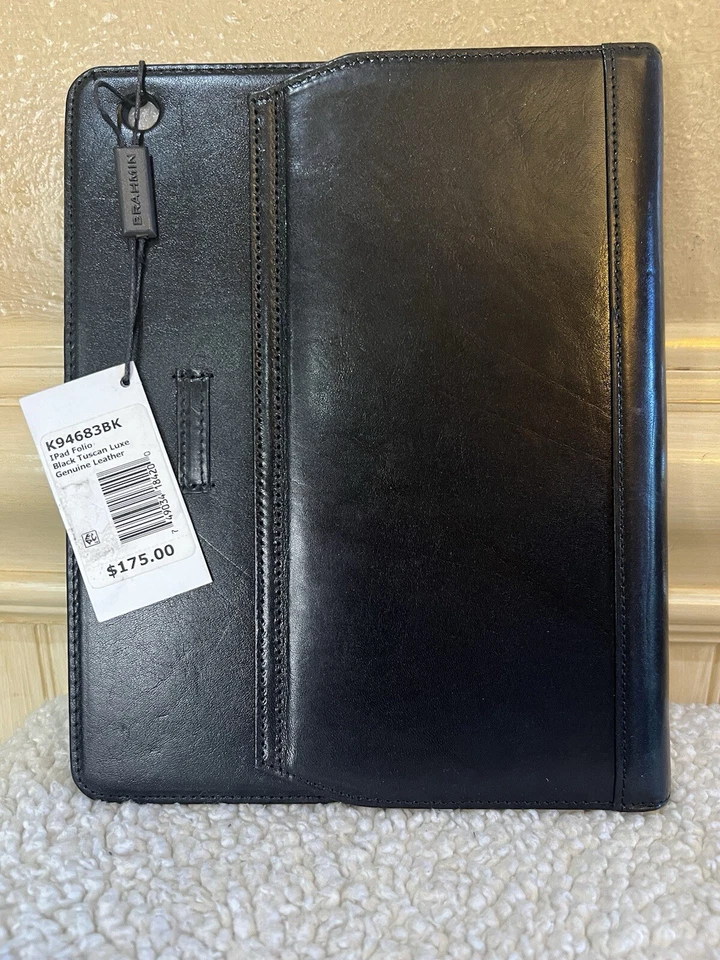 NWT Rare Brahmin Black Leather iPad Case - Image 3 of 4