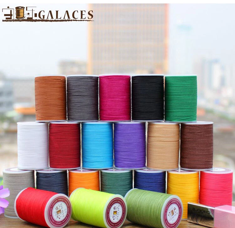 Professional 3 Strands Waxed Lined Thread 0.8mm 60M hand sewing leathercraft - Image 3 of 4
