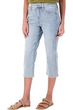 NYDJ Curves 360 Slim Straight Leg Capri Jeans Charmed