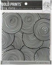 Hero Arts Cling Stamps CIRCLE PATTERN Bold Prints 6 x 6 Background Stamp