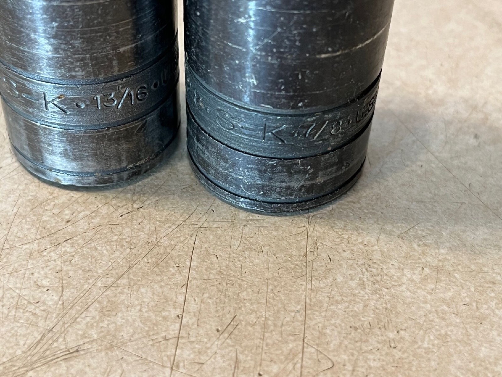 Vintage SK Tool 1/2" Drive SAE Deep 6pt Impact Socket Set 8 Piece USA