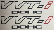 Toyota V VT- i DOHC (2 PACK) 9" BLACK Emblem Vinyl Sticker Decal VVTI TRD Supra
