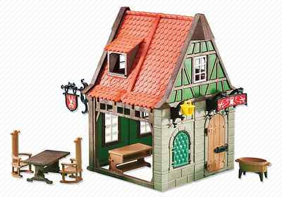 NEW 6463 Add-On Playmobil Tailor´s Shop, Tailors House Green Window Castle Set