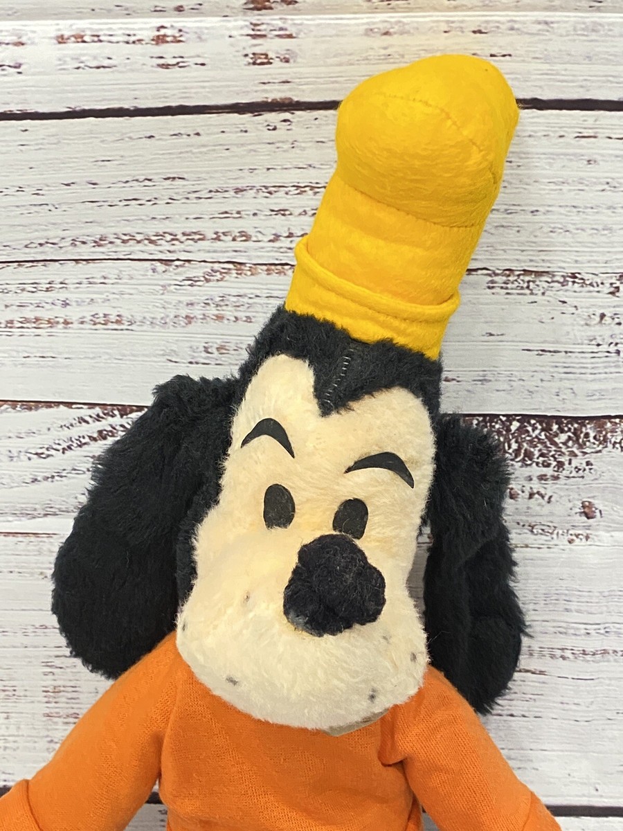 Vintage 50s 60s Walt Disney Characters Goofy Plush Stuffed Animal