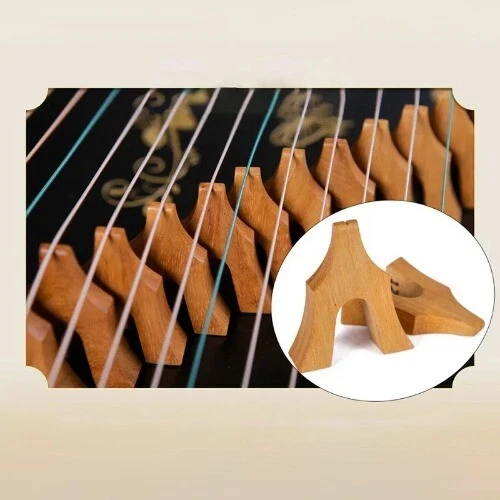 Portable 21 String Guzheng Chinese TraditionalWood Finger Practice Mini Guzheng - Image 4 of 4