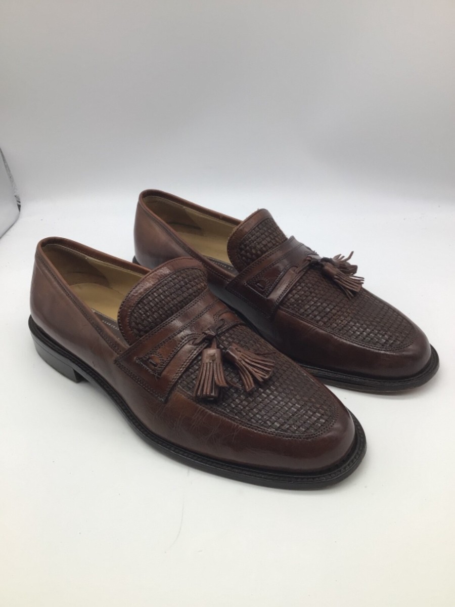 Johnston & Murphy Domani tassel loafers 9.5 M Made in Italy  display picture 3