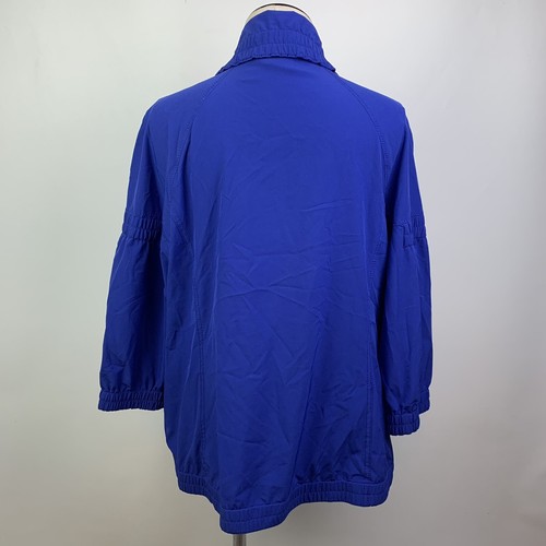 EUC Chico's Zenergy Navy Blue Size 2 Jacket 3/4 Sleeve Women's Windbreaker - Picture 4 of 6