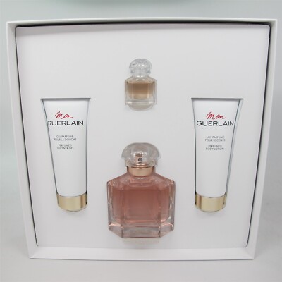 MON GUERLAIN EAU FLORALE Pc Set: oz EDP, Mini, oz Lotion