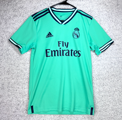 Adidas Real Madrid 2019/2020 3rd Kit Soccer Jersey Mint Green Men Size  Small