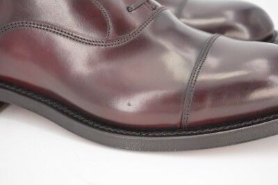 NEW $748 BROOKS BROTHERS GOLDEN FLEECE 7.5 SHELL CORDOVAN BURGUNDY