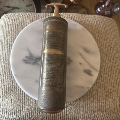 GENERAL QUICK AID FIRE GUARD Vintage 85HD Brass Fire Extinguisher EMPTY