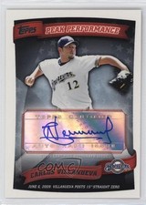 2010 Topps Peak Performance Auto Series 2 Carlos Villanueva #PPA-CV Auto 0o9