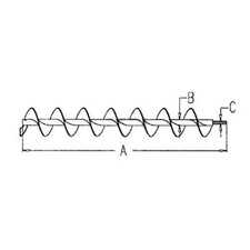 Horizontal Unloading Auger Front Split 172" / 208" fits Case IH 2388 1317891C1