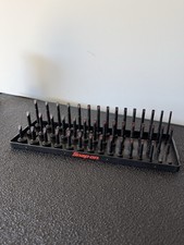 Snap On 38 Metric 3-row Post-style Socket Tray Gloss Black Ka383metbk Snap On 38 Metric 3-row Post-style Socket Tray Gloss Black Ka383metbk