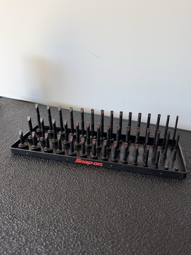 Snap On 3/8" Metric 3-Row Post-Style Socket Tray (Gloss Black) KA383METBK