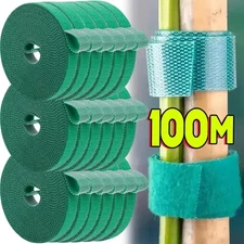 1/100M Adjustable Self Adhesive Plant Nylon Cable Tie Plant Hook Loop Support Ga