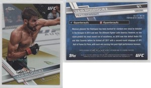 2017 Topps Chrome UFC Gold Refractor /50 Yair Rodriguez Yair Rodríguez #91