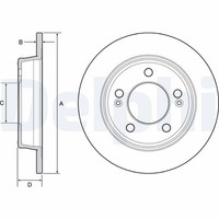 2X Delphi Bremsscheibe BG4559C FüR CEE KIA Kona UD Hyundai Elantra JD FS MD GD 5