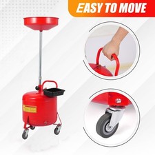 Gravee Portable Waste Oil Drain Tank 8 Gallon Air Operated Lift Pan Drainer Gravee Portable Waste Oil Drain Tank 8 Gallon Air Operated Lift Pan Drainer