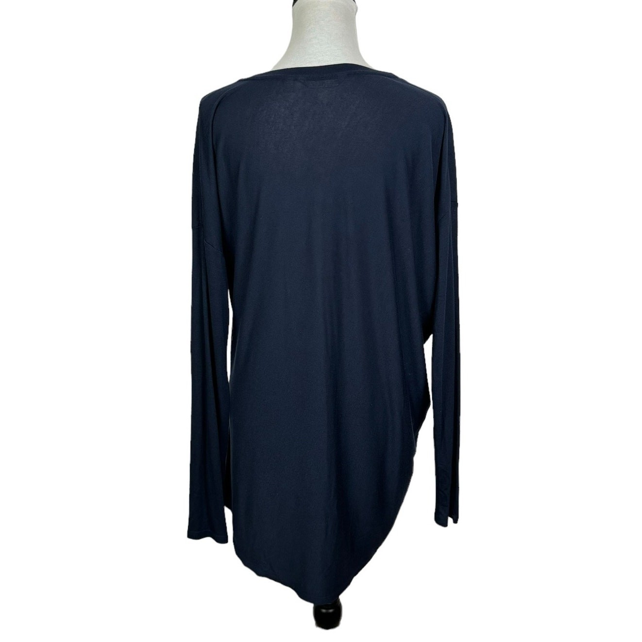 Athleta Threadlight M Navy Blue Asymmetrical Long… - image 2