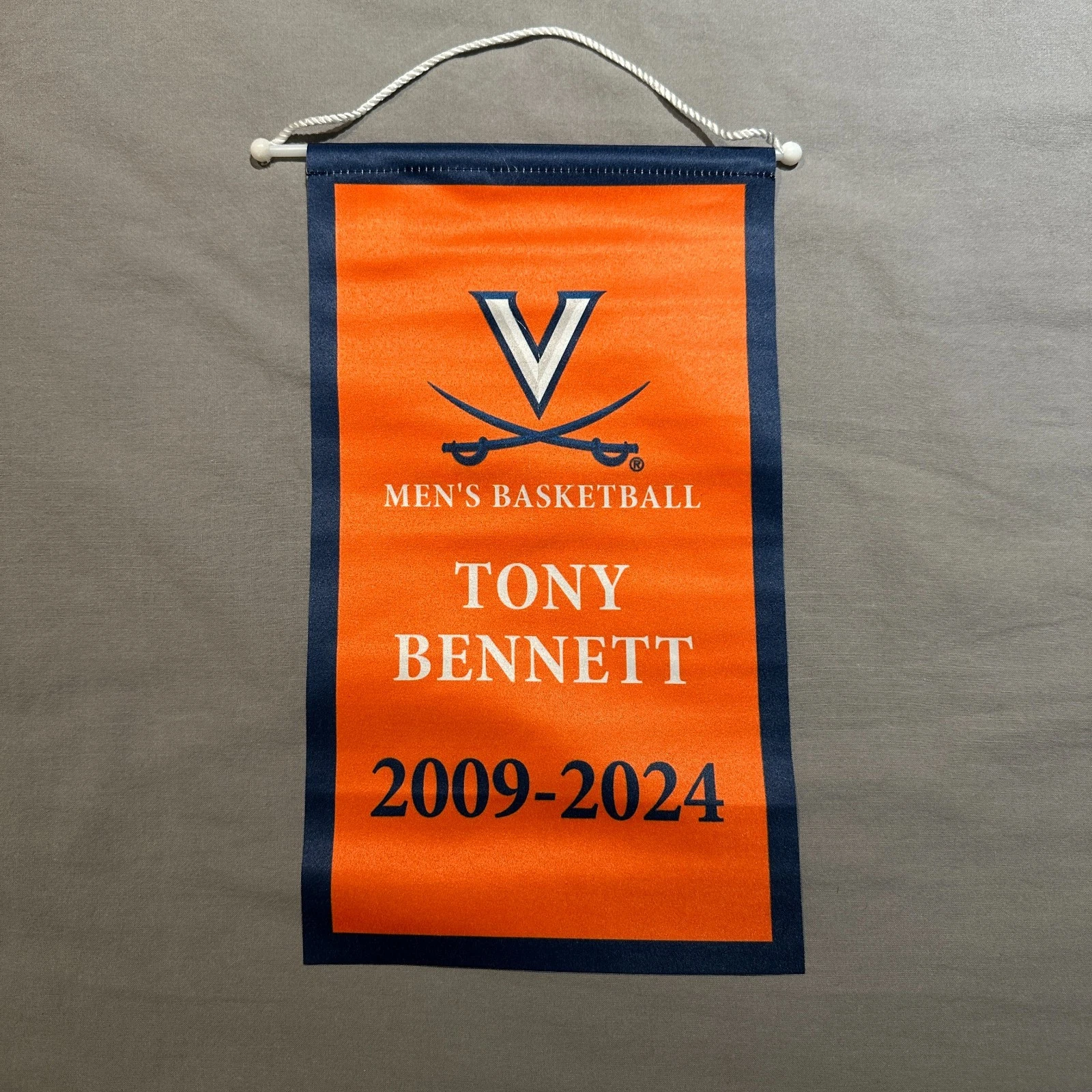 Virginia Cavaliers Basketball Tony Bennett Mini Banner 2009-2024
