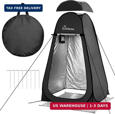 Wolfwise Pop Up Changing Tent Pro for Camping, Portable Shower Tents with Remova