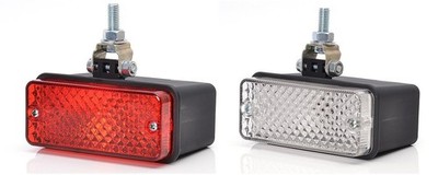 Rote Nebelschlussleuchte & weiße Rückfahrleuchte 12V/24V LKW PKW Anhänger