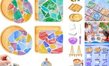 GHAHILI 4 Sets DIY Mosaic Kits for Adults - Mothers Day Mixed Color -4 Sets