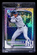 George Lombard Jr. RARE PANDORA REFRACTOR INVESTMENT ROOKIE CARD Yankees SP RC. rookie card picture