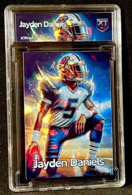 Jayden Daniels Rookie 2024 Anime Sport Swag Cartoon Ice Slab - Commanders SP RC
