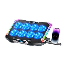 Enfriador Gaming ICE COOREL 8 Ventiladores Y Base Ajustable Para Laptop