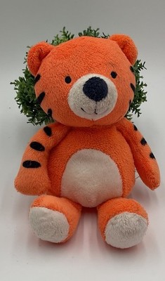 Carter's Just One You Orange Baby Infant Tiger Plush Rattle Lovey Toy 8''